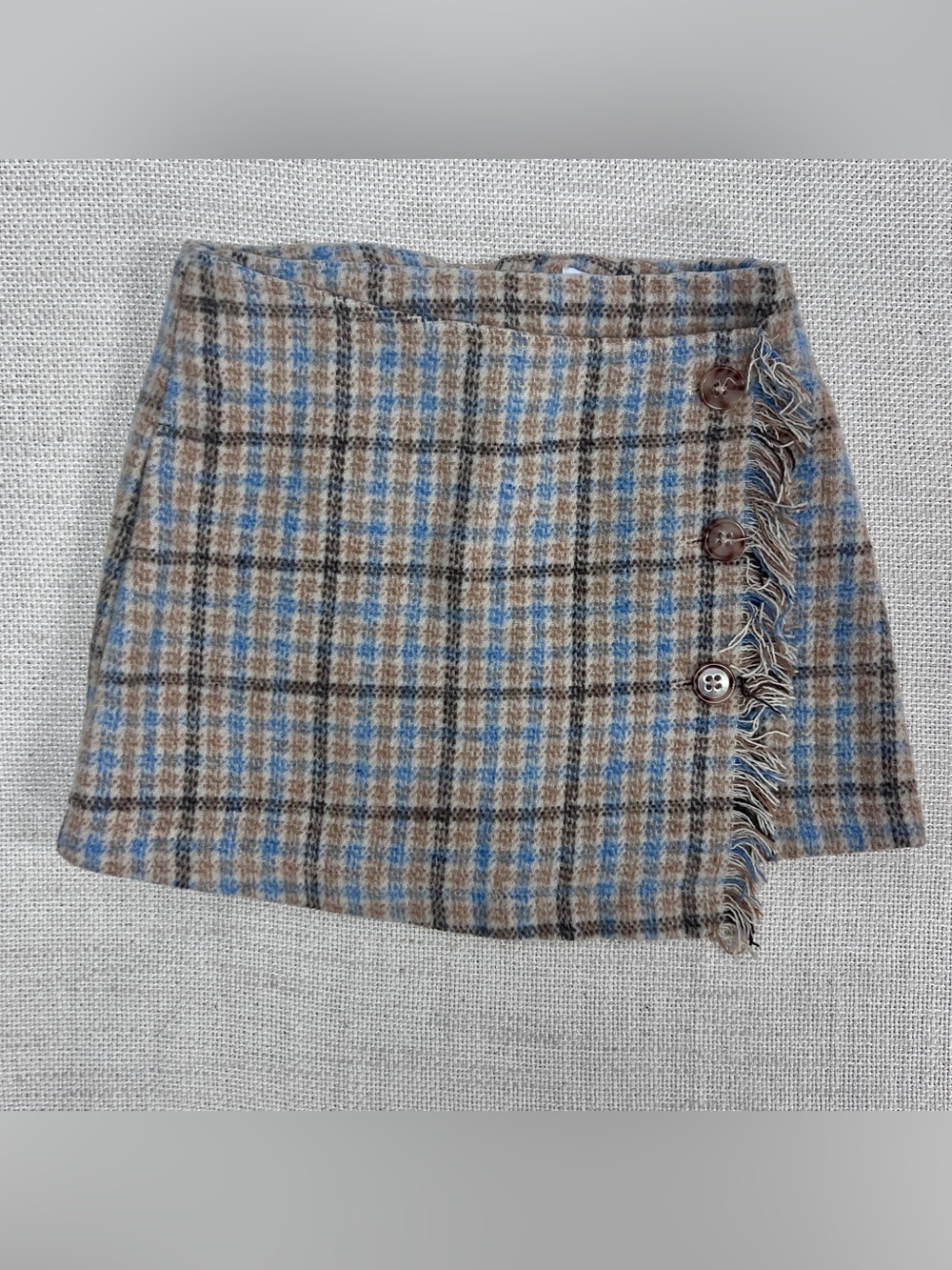 Gianni Bini GB Girls Plaid Fringe Skirt Size 5